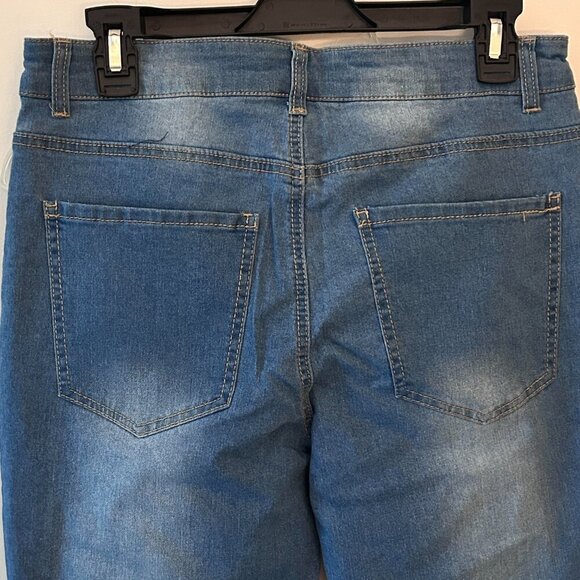 Midiross High Waist Flare Leg Jeans Button-Fly Size XL Never Worn - Picture 4 of 6